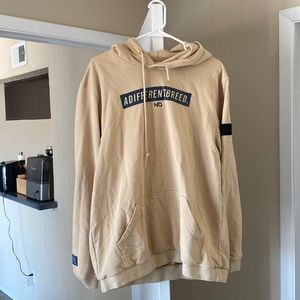 Neverfxckingquit beige hoodie size large mens